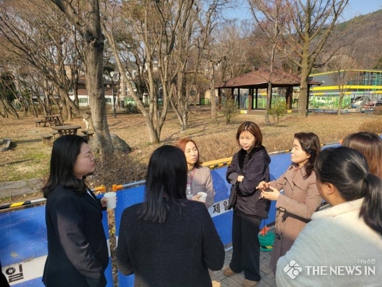 이자형 경기도의원 용인 능원초등학교의 통학환경 개선을 위해 지속적인 현장 행보