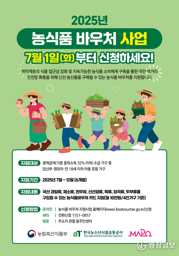 2025년 농식품 바우처 사업 포스터