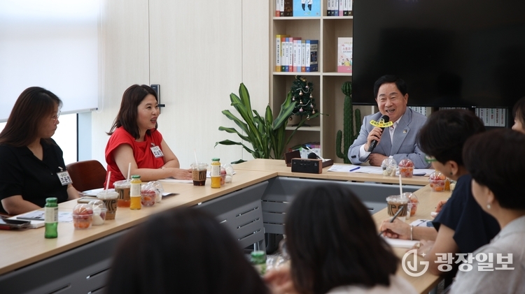 주광덕 남양주시장, 고교 학부모회장단과 ‘라이브 토크’ 개최