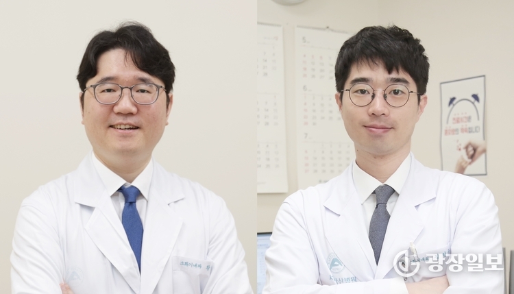 왼쪽부터) 서울아산병원 소화기내과 황성욱·김민규 교수