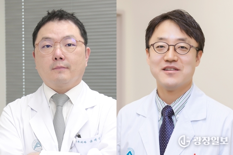 (왼쪽부터) 서울아산병원 심장혈관흉부외과 유재석·심장내과 박덕우 교수