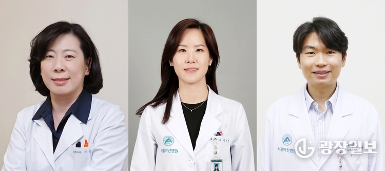  (왼쪽부터) 서울아산병원 노년내과 이은주·백지연 교수, 장건영 전문의