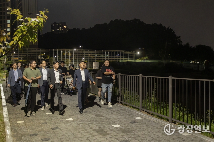 고천지구 수변공원 보행로 개통식