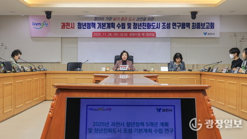 과천시, ‘청년친화도시’ 조성 위한 중장기 청년정책 기본계획 수립