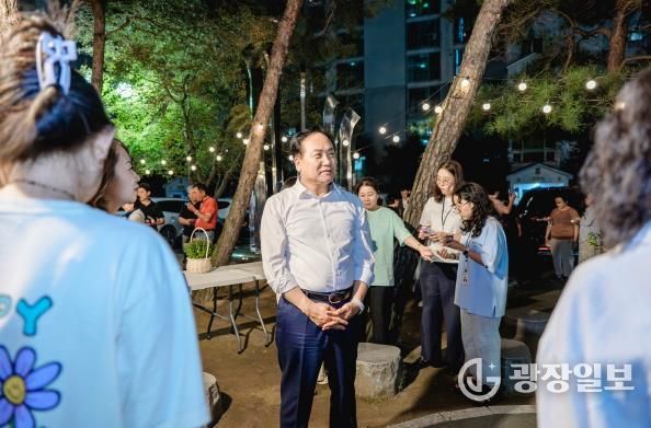 오산시, 아파트 야간경관 밝히다