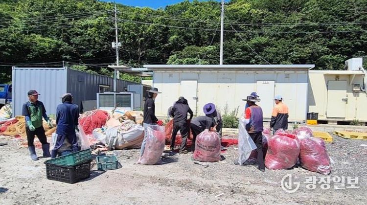 폐어구 수거 경진대회에서 연평면, 대청면 수상