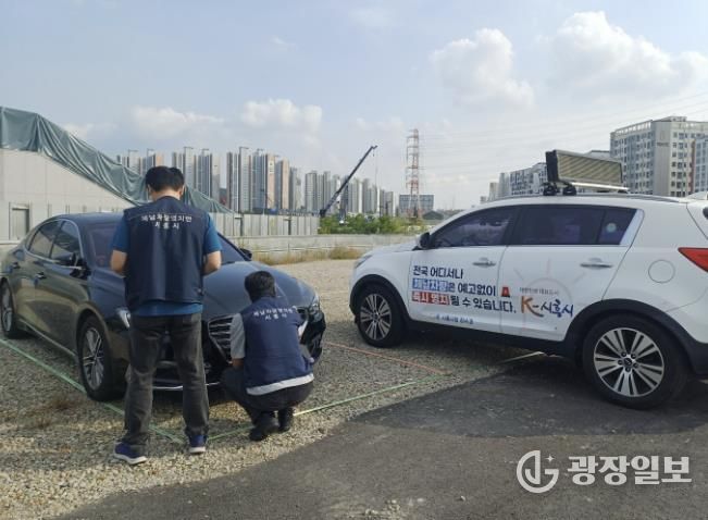 체납차량 단속 현장