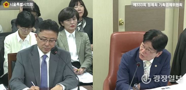 김용일 서울시의원, 경제실 행정사무감사에서 청년인턴 정규직 전환 저조 및 비더비 공간 활용 효율성 지적