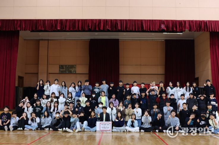 청운초 6학년 학생들, ‘북삼동 나눔뱅크’ 릴레이 네 번째 주자로 참여