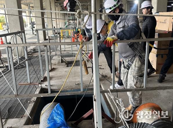 2025년 밀폐공간작업 현장점검 모습