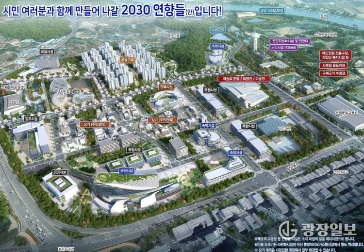 순천시 연향들 도시개발사업 조감도