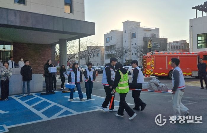 강릉시보건소, 합동 소방훈련 실시