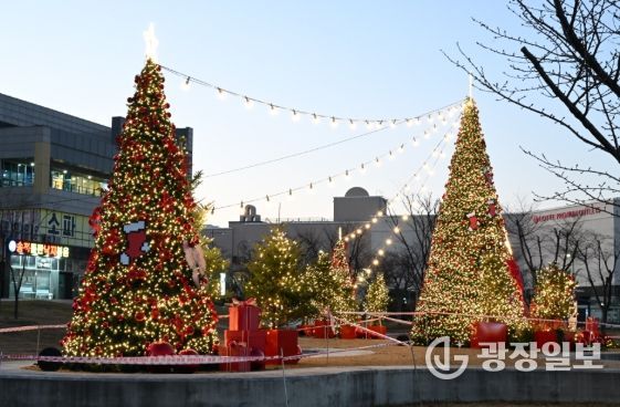 기장군, ‘오시리아 물음표 공원’ 겨울 야간 경관 조성…지역 상권 활력 기대
