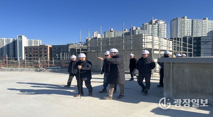 여주도시공사, 오학동 문화복지센터 건립공사 현장 동절기 대비 화재예방 및 안전관리 점검 실시