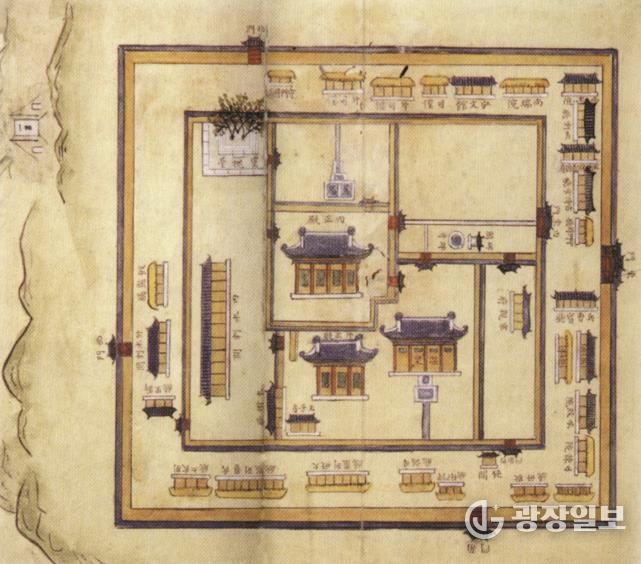 온양행궁도 조선시대 온양온천에 지은 숙소로 왕이 온천욕을 하고 정무도 보던 임시 궁궐이다.