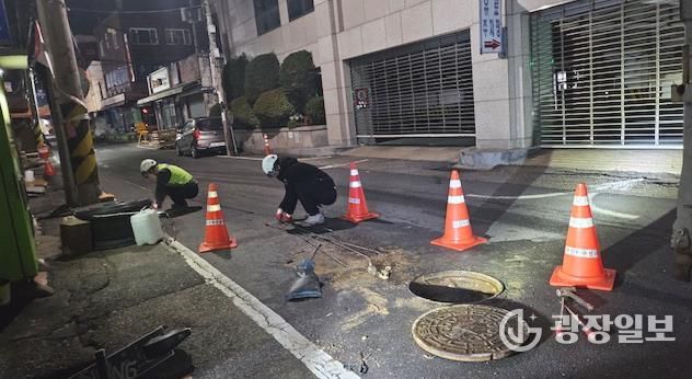 야간 오수역류 민원 해소