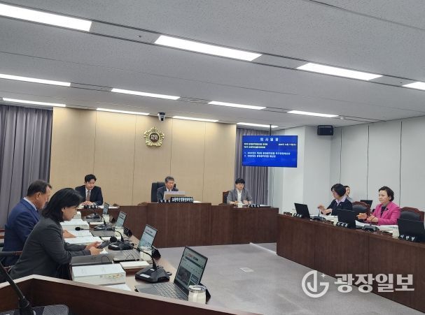 충청광역연합의회 제7회 정례회 제1차 초광역건설환경위원회 개최