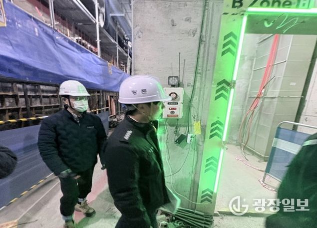 간이피난유도선 점검