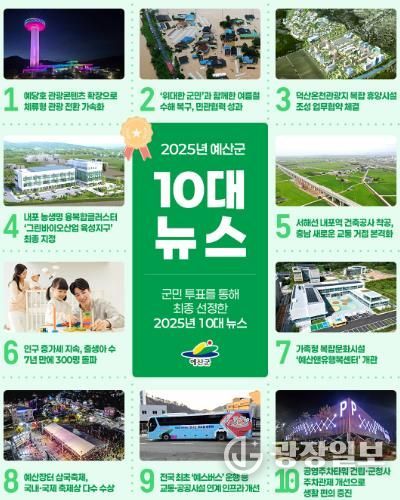 군민과 뽑은 2025년 예산군 10대 뉴스