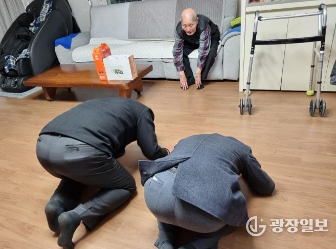 증포동, 100세 이상 어르신 가정 방문으로 경로효친의 의미 되새겨