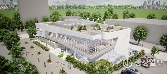 오는 7월 개관하는 성남시 판교대장도서관 조감