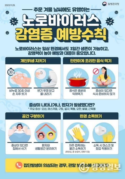오산시, 겨울철 노로바이러스 감염증 예방수칙 준수 당부