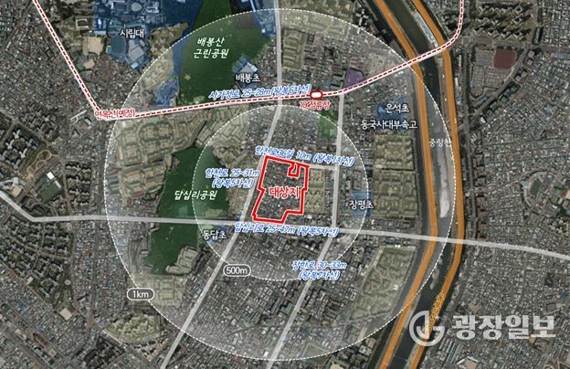 위치도 (동대문구 장안동 134-15번지 일대)