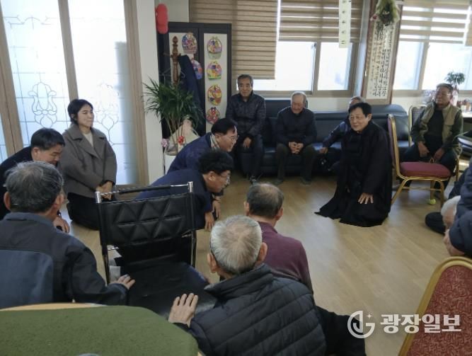 상주시 모동면, 새해맞이 경로당 방문으로 소통행정 실천