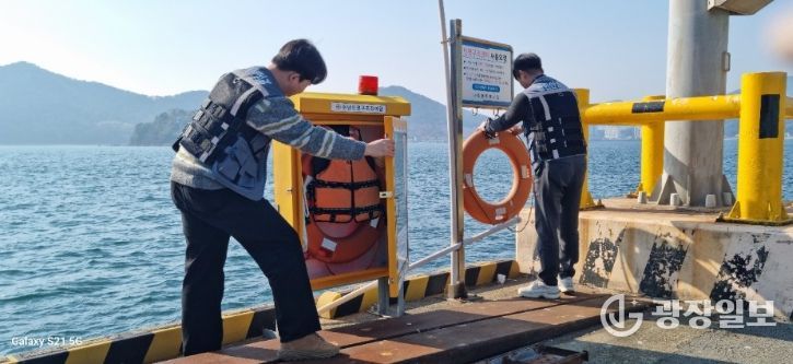 해빙기 대비 진해항 항만시설물 안전점검
