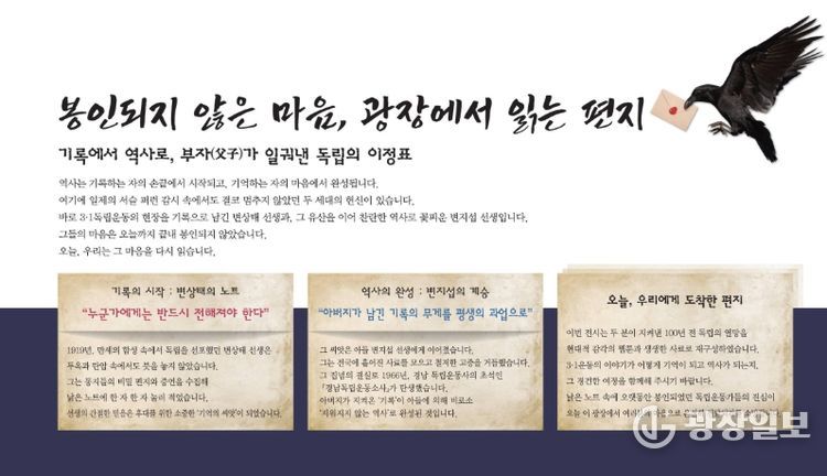 3·1절 특별전 '봉인되지 않은 마음, 광장에서 읽는 편지'