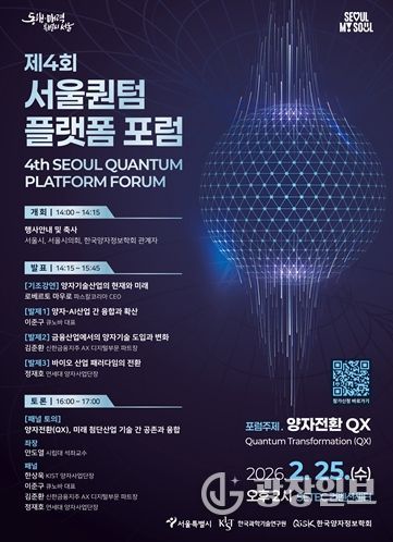 「제4회 서울퀀텀플랫폼 포럼」포스터