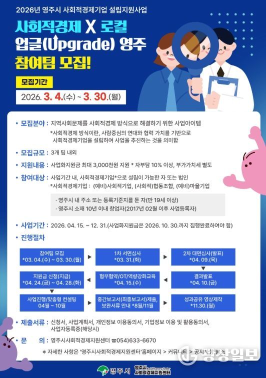 영주형 사회적경제 스타트업 발굴 나선다