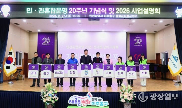 미추홀구종합자원봉사센터, 20주년 기념식 및 사업설명회