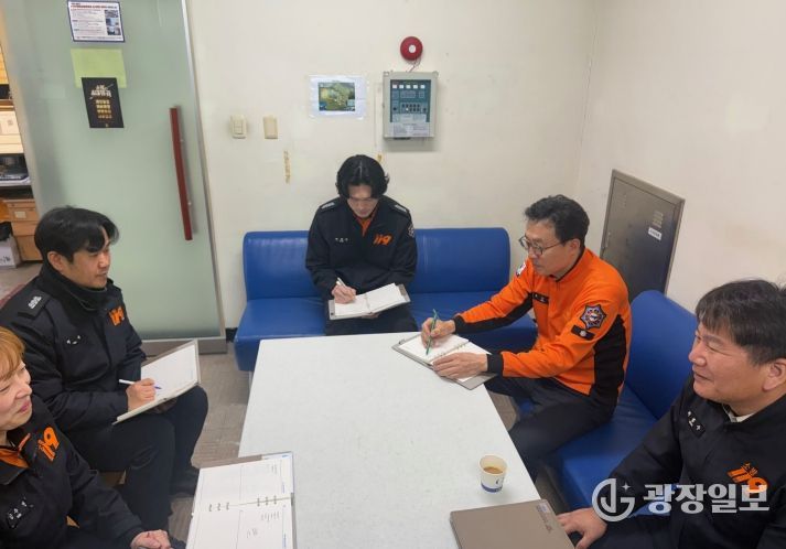 나주소방서, 봄철 화재 대비 현장 복무점검 실시