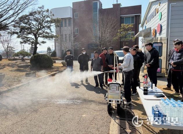 영광군, 시설원예 냉무기 시연회 개최