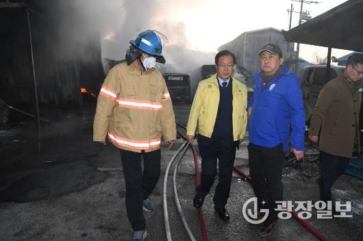 유희태 완주군수, 새벽 현장 진두지휘… 주민 안전 최우선 조치