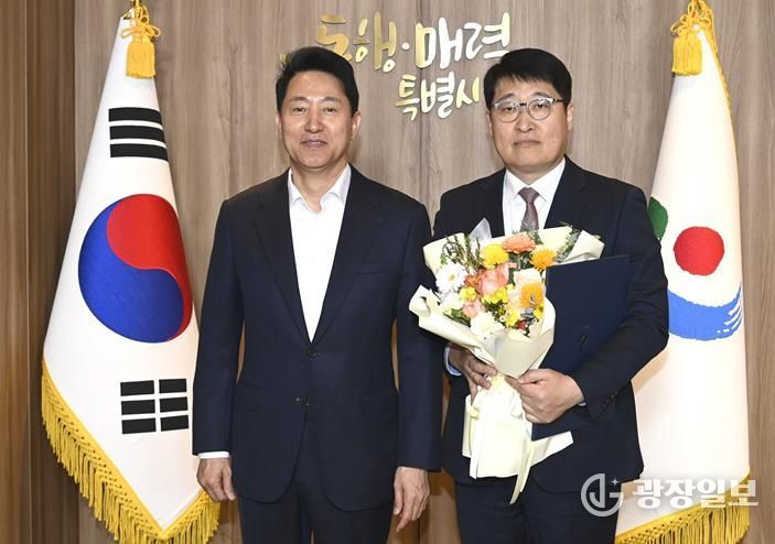 오세훈 서울시장과 김태균 서울교통공사 사장