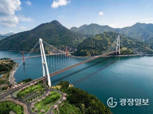 남해군, 남해대교 해저관로 압입공사 본격 착수