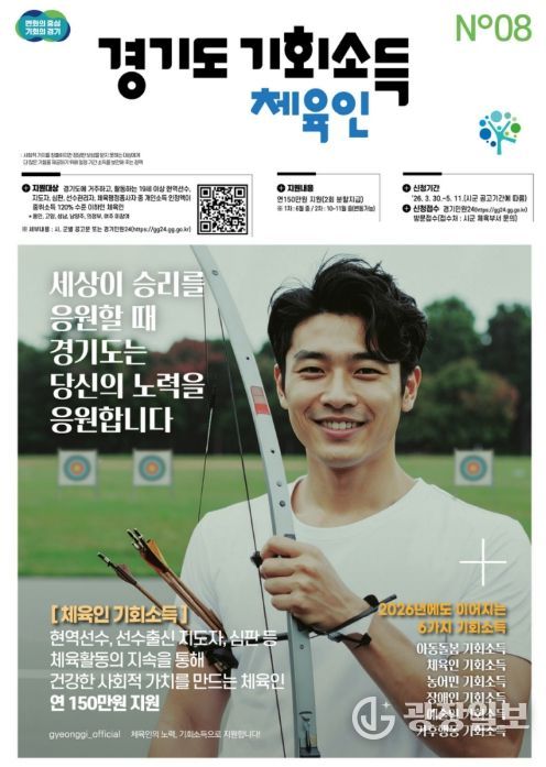 안성시, 체육인 기회소득 4월 1일부터 접수 시작