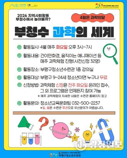 청소년수련관 4월과학의세계_포스터