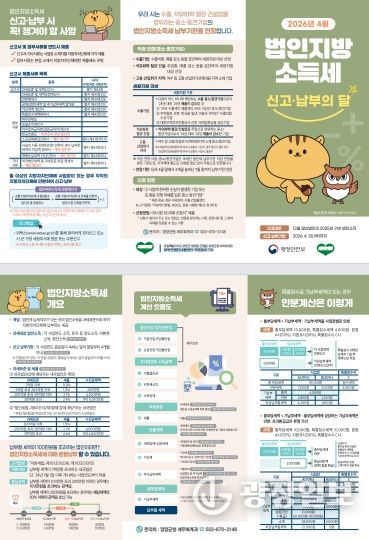 2026년 4월 법인지방 소득세 안내 리플릿