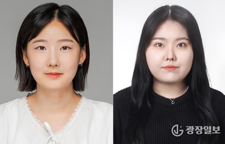 경상국립대학교 약학과 석·박사통합과정 최세연 씨와 건축공학과 박사과정 김유경 씨(왼쪽부터).