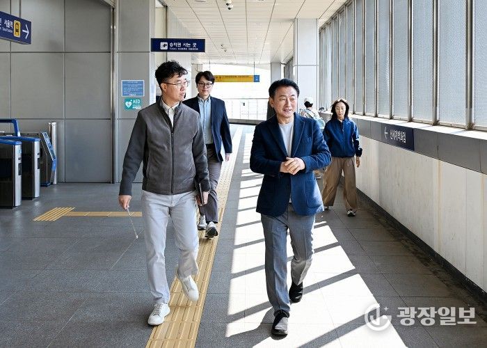 의정부시는 4월 8일 의정부역 일대에서 수도권광역급행철도(GTX)-C 의정부역 사업 예정지에 대한 현장 점검을 실시했다.