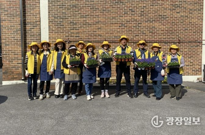 수원시 장안구 정자1동, 손바닥정원 조성 활동 전개