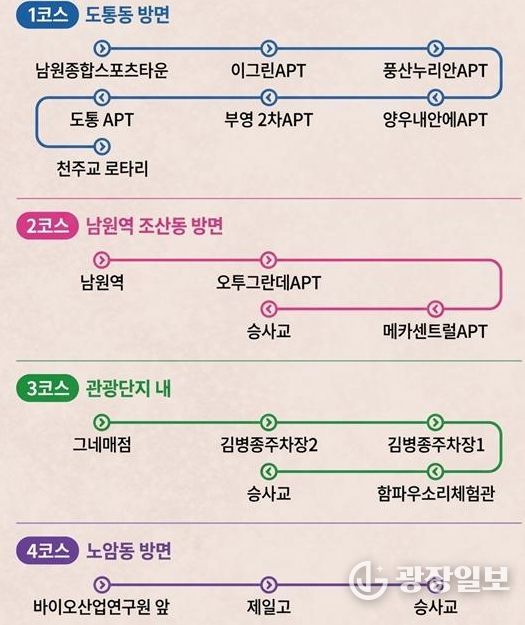 제96회 춘향제, 셔틀버스 준비 완료