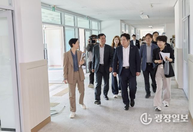 아산 다가치교육센터 조성 현장 방문