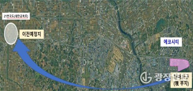 전주대대 이전사업 위치도